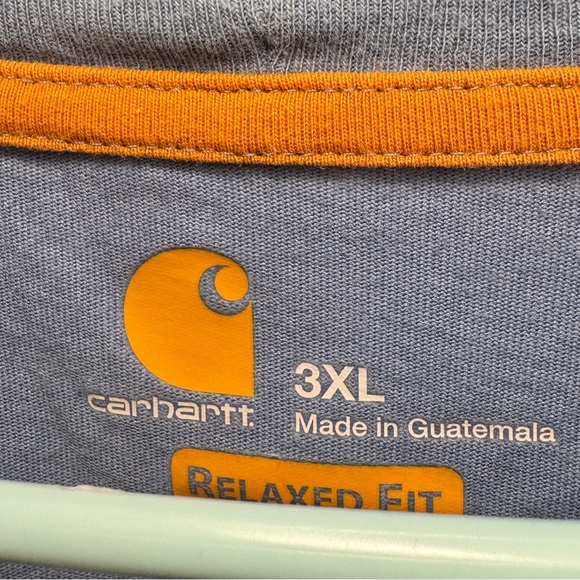 ⚡️Carhartt Men's Light Blue Short Sleeve Tee Size 3XL - Picture 3 of 3